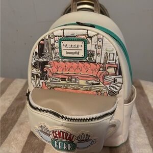 Loungefly Cream and Teal Mini Backpack